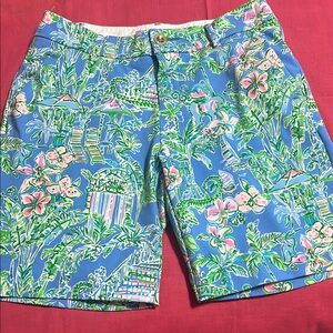 Lilly Pulitzer BENEATH THE BOUGAINVILLEA Natia knit shorts. Size 4